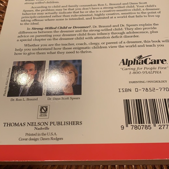 3 for $15 BOOK Strong-Willed Child or Dreamer? - Picture 5 of 8